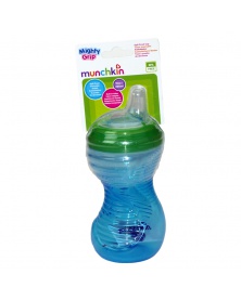 Munchkin - Netekoucí hrneček s pítkem - 296ml 9+ - modrý | learningtoys.cz