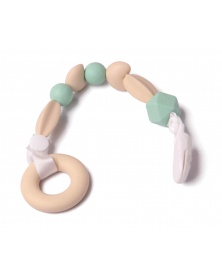 Silikonový klip na dudlík pastelový | learningtoys.cz