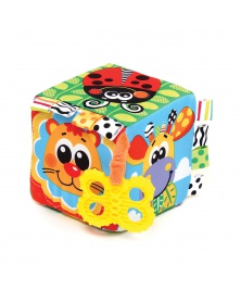 Playgro - Chrastící kostka s kousátkem | learningtoys.cz