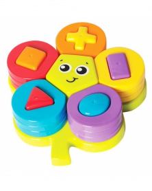 Playgro - Skládací puzzle květina s tvary - poškozený obal | learningtoys.cz