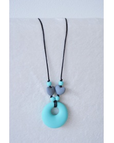 MIMIKOI - Kojící korále kousací kolečko zeleno šedé | learningtoys.cz