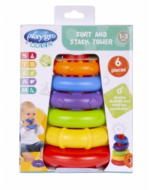 Playgro - Plastové navlékací kroužky - poškozený obal | learningtoys.cz